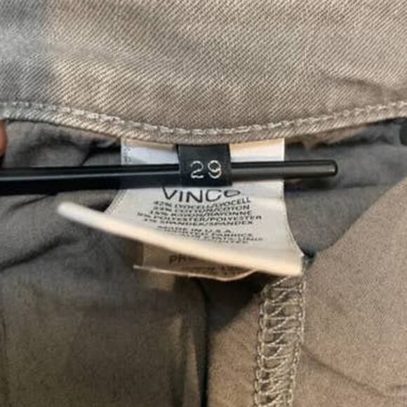 Vince Gray Silverfin Wash Tuxedo Stripe Tonal Dylan Skinny Jeans 29 - Picture 14 of 15